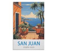 Modern Art Home Decor,San Juan Puerto Rico,Adults 1000 Piece Jigsaw Puzzle- Christmas,52x38,paper puzzle ,AA-720