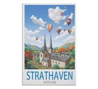 Modern Art Home Decor，Strathaven Scotland，Adults 1000 Piece Jigsaw Puzzle- Christmas，70x50，paper puzzle，AA-1480