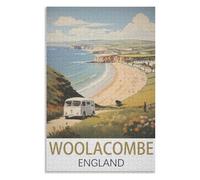 Modern Art Home Decor，Woolacombe England ，Adults 1000 Piece Jigsaw Puzzle- Christmas，70x50，paper puzzle，AA-1260