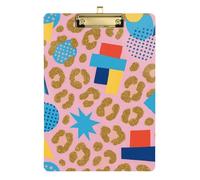 Modern Art Leopard Print - Pop Art ICU Acrylic Storage Box Cute For Softball Trainers Clipboard Teacher Size 9 x 12