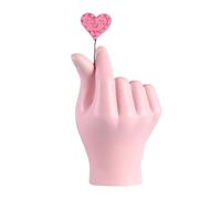 Modern Art Love Sculpture - Romantic Heart Hand Shape Statue, Minimalist Figurine, Emotional Decor Accent | Contemporary Symbol of Affection with Sl esign for Coffee Table Shelf Bedroom Living Roo