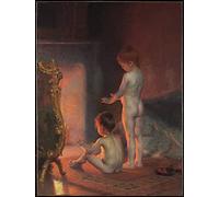 Modern Art Posters Poster Printing Wall Pictures Classic Painting After the Bath By Paul Peel for Office Decor 60x90cm