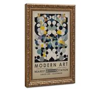 Modern Art Print, Abstract Art, London Exhibition Poster, Art Museum Poster, Geometric Abstract Art, Contemporary Art, Underground Poster Canvas Poster Bedroom Decor Landscape Office Room Decor Gift 1