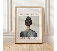 Modern Art Print Posters, Scandinavian Style Oil Painting, Trendy Wall Decor Mural, Nordic Minimalist Decor painting 70x110cm framework