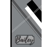 Modern Art Softcover Monogramed Journal - Perfect for Creative Notetaking, Gift for Artists, Minimalist Design, Travel Journal, Sketchbook- Bailey