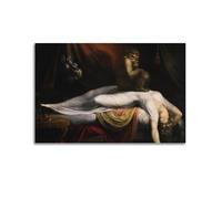 Modern Art Wall Art Poster, Neutral Luxury Canvas Print for Living Room Bedroom, Inspired by Henry Fuseli The Nightmare 12x18inch(30x45cm)