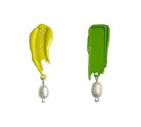 Modern Artistic Earrings Featuring Oil Painting Brushstroke For Fashionable Youthful Women And Art Enthusiasts Modern For Women