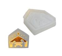 Modern Artistic Silicone Mold Christmas Holders Decorative Ornaments Silicone Texture for Crafting Easy Releasing