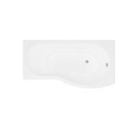Modern B Shaped Right Hand Shower & Side Panel, 1495 x 900 x 415mm