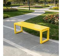 Modern Backless Metal Garden Bench Waterproof Multicolor Patio Lo 39.4" for Indoor/Outdoor Use Slish Park Seating for School Yard & Outdoor Spaces