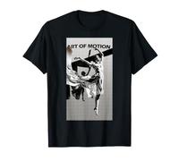 Modern Ballerina Dance Graphic Silhouette Ash Gray T-Shirt