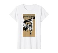 Modern Ballerina Dance Graphic Silhouette Ochre Yellow Value Graphic T-Shirt
