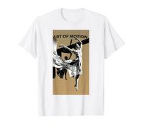 Modern Ballerina Dance Graphic Silhouette Ochre Yellow Value Graphic T-Shirt