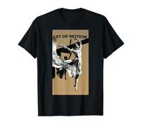 Modern Ballerina Dance Graphic Silhouette Ochre Yellow Value Graphic T-Shirt