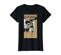 Modern Ballerina Dance Graphic Silhouette Ochre Yellow Value Graphic T-Shirt