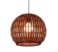 Modern Bamboo Chandelier Ceiling Light Wicker Lampshade Lantern Hand Woven Lampshade Farmhouse Hanging Lamp Fixtures Hanging Decorations Rustic Japanese Lamp