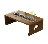 Modern Bamboo Coffee Table, Portable Foldable Low Table, Zen Tea Table for Home, Balcony & Bay Window, Minimalist Design, Versatile Living Room Furniture