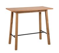Modern Bar Table in Oak or Black & Oak - Scandinavian Design, 117cm Wide