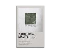 Modern Baseball Minimalist Album You're Gonna Miss It All Poster Posters Aesthetic Wall Art Canvas Vintage Poster Decorative Painting Living Room Bed Room Decor20x30inch(50x75cm) Unframe-style