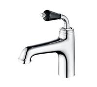 Modern Basin Mixer Tap RBF0373Single Lever Faucet with Crystal Handle & Supply Hose Durable 59A Brass Ideal for Villas Hotels & Bathrooms