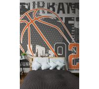 Modern Basketball Wall Mural Origin Murals Black W300cm x H240cm
