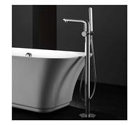 Modern Bath Shower Mixer Tap Bath Tap with Hand Shower Freestanding Faucet Hot and Cold Water Bathtub Tap Brass Set Chrome-Plated Style 1 Bath Shower Filler,Style1 LWX