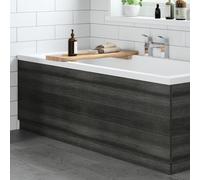 Modern Bathroom 1700mm Front Side Bath Panel 16mm MFC Charcoal Grey Easy Cut
