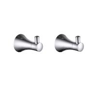 Modern Bathroom Accessories Set - 2 PCS Brass & Stainless Steel Toilet Paper Holder Toothbrush Holder Towel Bar & Hooks - Stylish Durable Hardware for Contemporary Bathrooms