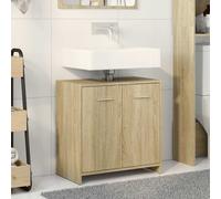 Modern Bathroom Cabinet Basin Storage Cupboard Organiser Engineered Wood vidaXL