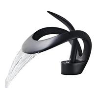 Modern Bathroom Faucet - Elegant Single Handle Sink Mixer Tap with Hoses - Versatile Waterfall Design for Washbasin - Ideal for Stylish Home Renovations