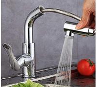 Modern Bathroom Faucet Rotate Pull Taps Wash Basin Cold Heat Taps Dual Mode Nozzle， Bifunctional Kitchen Sink 360 Degrees Rotate Faucet Kitchen Tap Vegetable Pot Basin Shower Water