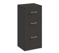 Balterley Modern Bathroom Floor Standing 3 Drawer Unit - 350 x 300mm, Dark Grey Balterley Dark Grey
