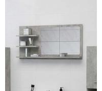 Modern Bathroom Mirror Toilet Mirror Washroom Wall Mirror Engineered Wood vidaXL