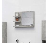 Modern Bathroom Mirror Washroom Wall Furniture Engineered Wood vidaXL