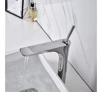 Modern Bathroom Mixer Tap - Chrome Brass Bathtub & Sink Faucet Hot Cold Water for Wash Basin Deck Mount Taps Stylish