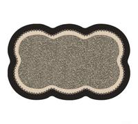 Modern Bathroom Rug 40x60cm Fast Absorbent Gray(Green)