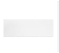Modern Bathroom Single & Double Ended Straight Bath Gloss White Acrylic Bathtub End Side Panel Options (Side Panel Only 1600mm)