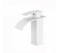 Modern Bathroom Sink Faucet Single Handle Wide Spout Brass Hot & Cold Short Design Waterfall Mixer Tap for Lavabo Stylish & Easy Installation