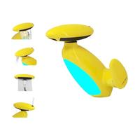 Modern Bathroom Sink Faucet with ET Mood Light, Pull-Down Sprayer with 4 Spray Modes,PVD Waterfall Bathroom Vessel Faucet with Ceramic Cartridge