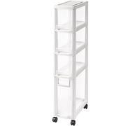 Modern Bathroom Storage Cabinet Dark Brown & White Space-Saving for Small Bathrooms Versatile 2-4 Drawer Solution Stylish & Functional Design