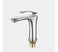 Modern Bathroom Taps Mixer, Bathroom Tap Exquisite Basin Mixer Tap, Single Lever Cold and Hot Water Available Basin Tap, Brass Sink Tap Mono Basin Mixer Faucet Cloakroom Tap, ORB Finish Solid,Black
