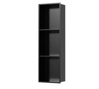 Modern Bathroom Wall, Single-Piece Stainless Steel Shelving, Built-In Shower nizer, Brushed Finish for Contemporary Design, Space-Saving Storage Solution