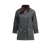 Green Wax Coated Jacket with Corduroy Collar - female - Barbour - Light Jackets - Green - M - Jackets M