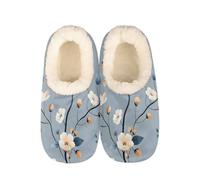 Modern Beautiful Flowers Slippers for Women Slipper Socks Soft House Slippers Shoes for Bedroom Indoor, Winter Cozy Christmas Gifts