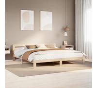 Modern Bed Frame without Mattress Super King Solid Wood Pine vidaXL
