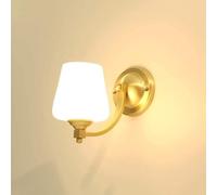 Modern Bedroom Bedside Wall Light American LED Wall Light Artwork Glass Wall Sconce Nordic Golden Background Decoration Floor Wall Lamp for Living Room Stair Aisle -66