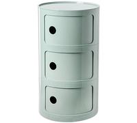 Modern Bedside Table ABS Nightstand with Drawers Floor Standing Nordic End Table Compact Nightstand for Small Spaces Bedroom Furniture (White 32x32x40 cm)
