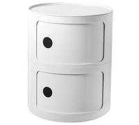 Modern Bedside Table Nordic Nightstand with Drawers Floor Standing Small Night Table White Furniture for Bedroom Narrow End Table for Limited Spaces (32x32x40 cm)