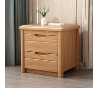 Modern Bedside Table with 2 Ders, No Assembly Required, Simple Design for Bedroom or Sofa, Walnut h, 40x40x50cm, Slish Side Table for Office and Living Room