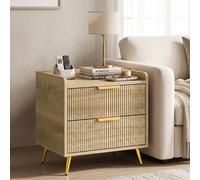 Modern Bedside Table with 2 Drawers for Bedroom, Living Room